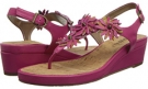 Fushia Nappa/Multi Fushia Blix/Ant Gold Trim Vaneli Kenan for Women (Size 8.5)