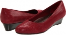 Dark Red Suede Patent Leather Trotters Lauren for Women (Size 7.5)