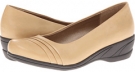 Taupe Vitello Soft Style Easy To Pleats for Women (Size 8.5)