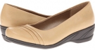 Taupe Vitello Soft Style Easy To Pleats for Women (Size 6)