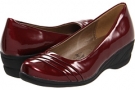 Dark Red Suino Pearl Patent Soft Style Easy To Pleats for Women (Size 7)