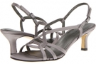 Pewter Satin Vigotti Mosey for Women (Size 9)