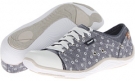 Navy Chambray Open Dot Print on Chambray Dr. Scholl's Jamie for Women (Size 6)