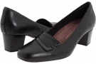 Black Leather Clarks England Levee Delta for Women (Size 10)