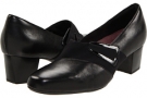 Black Leather Clarks England Levee Bank for Women (Size 8)