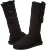 Black II Bearpaw Knit Tall for Women (Size 9)