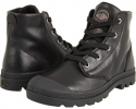 Black Palladium Pampa Hi Leather for Women (Size 9.5)