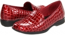 Dark Red Croco Patent Leather Trotters Jenn for Women (Size 7)
