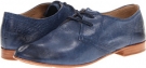 Blue Soft Vintage Leather Frye Jillian Oxford for Women (Size 6.5)