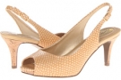 Nude Snake Embossed Leather Trotters Omega for Women (Size 10.5)