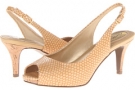 Nude Snake Embossed Leather Trotters Omega for Women (Size 6)