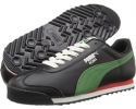 Black/Medium Green PUMA Roma Basic for Men (Size 10)