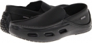 Black/Black Cow Silk Crocs Tideline Sport Leather for Men (Size 12)