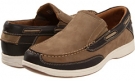 Sand Nubuck/Brown Milled Leather Florsheim Lakeside Slip for Men (Size 7.5)