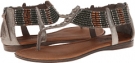 Pewter Suede/Grey Beads Minnetonka Ibiza for Women (Size 9)