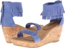 Ocean Blue Suede Minnetonka Nicki for Women (Size 5)