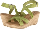 Lime Suede/Jute Minnetonka Haley for Women (Size 10)