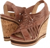 Light Brown Burnished Antique Leather Frye Corrina Woven for Women (Size 6.5)