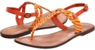 Orange Leather Chinese Laundry Native for Women (Size 6)