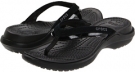 Black/Black Cow Silk Crocs Vezzy for Women (Size 4)