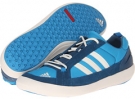 Solar Blue/Chalk/Tribe Blue adidas Outdoor Boat Lace DLX for Men (Size 6)