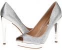 Silver Glitter BCBGMAXAZRIA Dart for Women (Size 9.5)