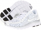 White/Wolf Grey/Metallic Silver Nike Free 5.0 V4 for Women (Size 5)