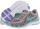 Medium Orewood Brown/Iron Ore/Atomic Violet/Diffused Jade Nike Free 5.0 V4 for Women (Size 5)