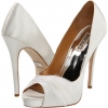 White Satin/Silk Badgley Mischka Ginnie for Women (Size 10)