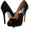 Black Satin Badgley Mischka Ginnie for Women (Size 6.5)