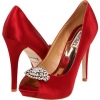 Crimson Red Satin Badgley Mischka Goodie for Women (Size 6)