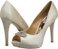 Ivory Satin Badgley Mischka Goodie for Women (Size 7.5)