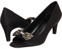 Black Satin Vigotti Mesala for Women (Size 9.5)