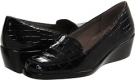 Black Croco Aerosoles Final Exam for Women (Size 6)