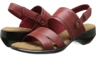 Red Leather Walking Cradles Lake-2 for Women (Size 10.5)