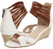 Cognac/White Kelsi Dagger Paula for Women (Size 8.5)