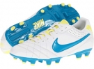 Summit White/Electric Yellow/Neo Turquoise Nike Tiempo Natural IV FG for Women (Size 5.5)