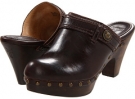 Dark Brown Frye Audra Button Heel for Women (Size 7.5)