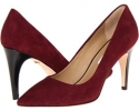 Deep Cherry Suede/Black Spazzolato Diane von Furstenberg Anette for Women (Size 7)