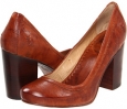 Cognac Antique Soft Full Grain Frye Carson Pump for Women (Size 7)