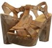 Tan Rustic White BFS Bed Stu Melissa for Women (Size 8)