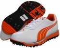 White/Vibrant Orange PUMA Golf Faas Trac for Men (Size 8.5)