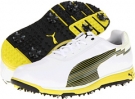 White/Fluo Yellow PUMA Golf evoSPEED Faas Trac Golf Shoes for Men (Size 11.5)