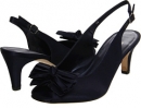 Navy Satin Vaneli Majella for Women (Size 8)