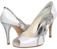 White Satin Stuart Weitzman Bridal & Evening Collection Arcade for Women (Size 5.5)