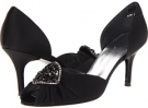 Black Satin Stuart Weitzman Bridal & Evening Collection Princess for Women (Size 7.5)