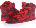 Party Camo Red/Grape/White Supra Skytop for Women (Size 8)