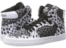 Static Cheetah/White Supra Vaider for Women (Size 8)