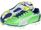 Jasmine Green/White/Monaco Blue PUMA evoSPEED 4 FG Wn's for Women (Size 9.5)