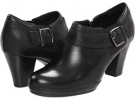 Black Leather Clarks England Vermont Vivi for Women (Size 8)